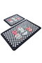 Mijölnir Black Happy House Juego de alfombras de baño Multicolor, 2 piezas